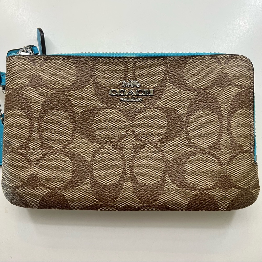 Coach Double Zip Wristlet
